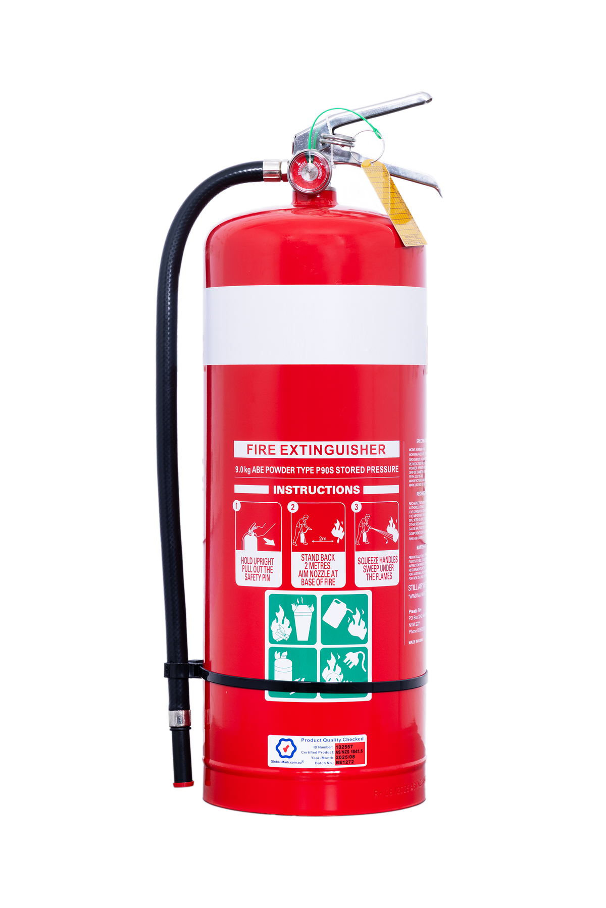 9kg Dry Chemical ABE Fire Extinguisher