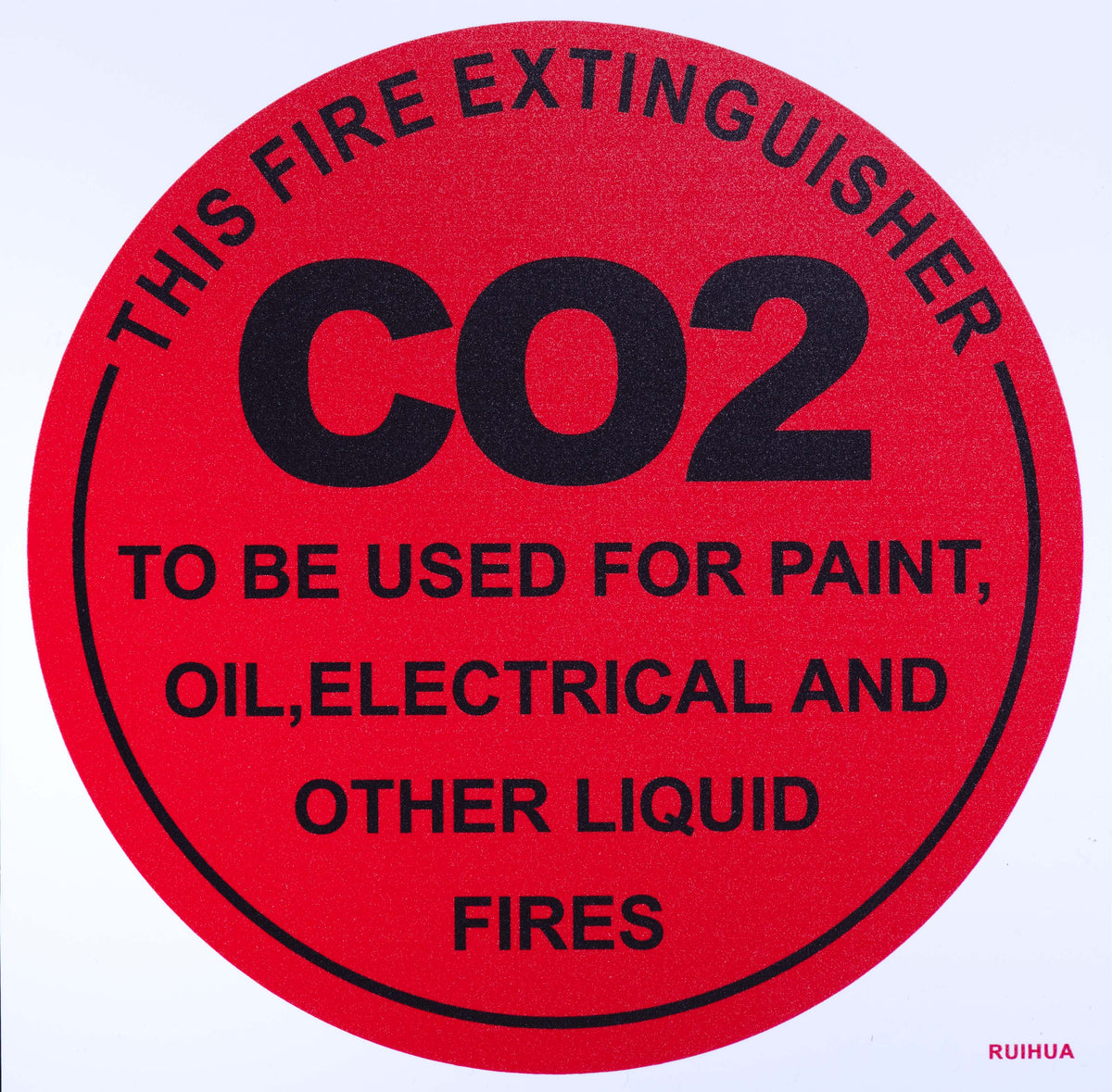 CO2 Fire Extinguisher ID Sign