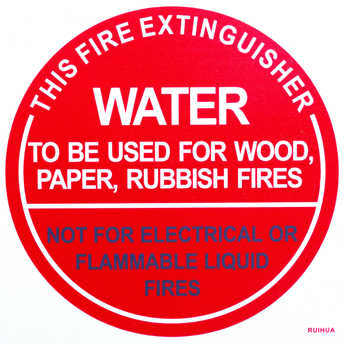 Air Water Fire Extinguisher ID Sign